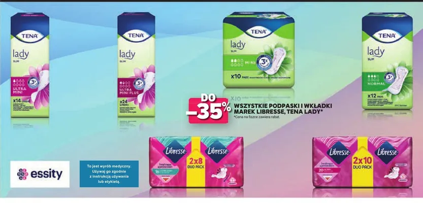 Podpaski Libresse Duo Pack Ultra Long 2-pak promocja w Stokrotka