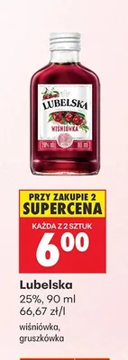Wódka Lubelska gruszkówka promocja w Biedronka