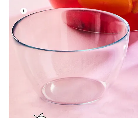 Miska szklana gładka Glasset śr. 15 cm 900 ml promocja w Biedronka