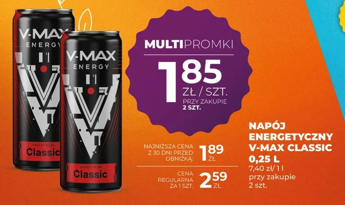 Napój energetyczny lime Crazywolf promocja w Duży Ben