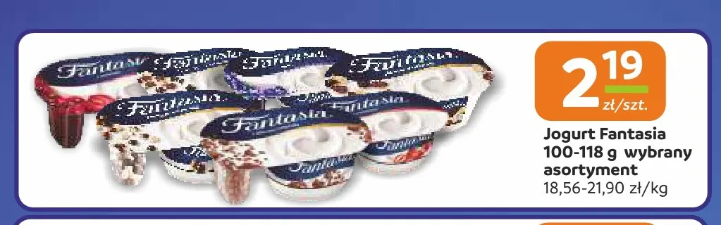 Jogurt Fantasia Danone promocja w Społem Częstochowa