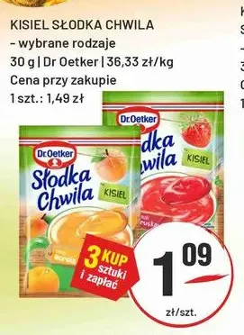 Kisiel Słodka Chwila Dr. Oetker promocja w Sedal