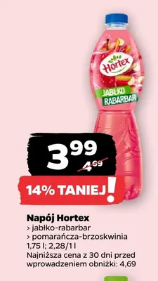 Napój Hortex pomarańcza-brzoskwinia promocja w Netto