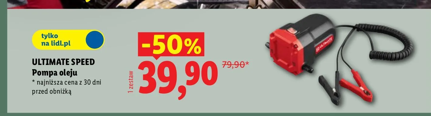 Pompa oleju Ultimate Speed promocja w Lidl