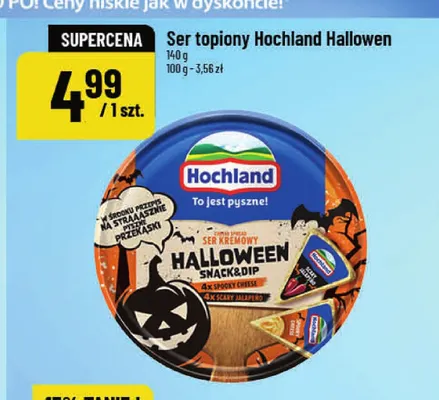 Ser topiony Hochland Halloween Snack & Dip promocja w POLOmarket