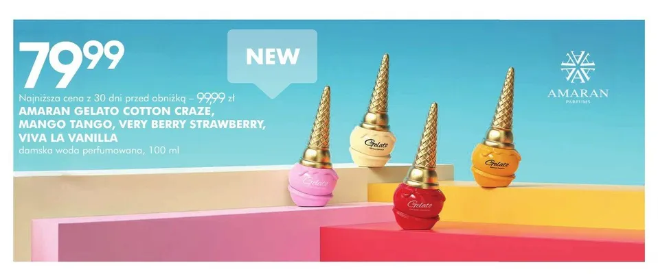 Damska woda perfumowana Amaran Gelato Viva La Vanilla promocja w Super-Pharm