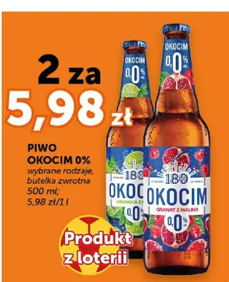 Piwo bezalkoholowe Okocim 0,0% Limonka promocja w Groszek
