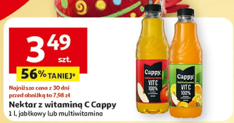Nektar z witaminą C jabłkowy lub multiwitamina promocja w Auchan