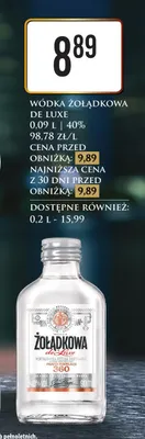 Wódka Żołądkowa de Luxe promocja w Dino
