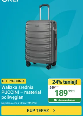 Walizka średnia Puccini promocja w ERLI