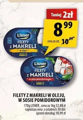 Filety z makreli w oleju Lisner promocja w Arhelan