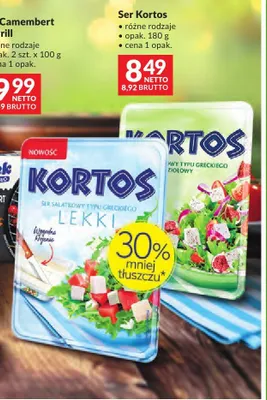 Ser sałatkowy typu greckiego ziołowy Kortos promocja w Makro