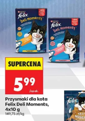 Przysmaki dla kota Felix Deli Moments 4-pak 10 g promocja w Biedronka