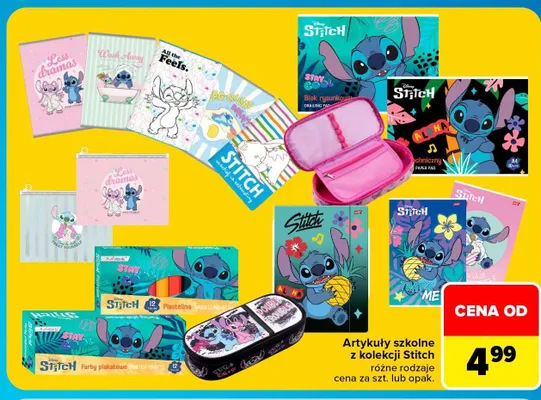 Artykuły szkolne Disney Stitch promocja w Carrefour Market