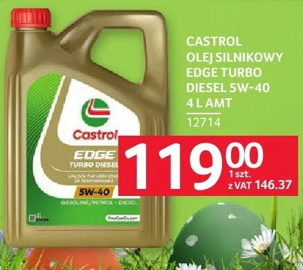 Olej silnikowy Castrol Edge Turbo Diesel 5W-40 4L+1L promocja w Selgros