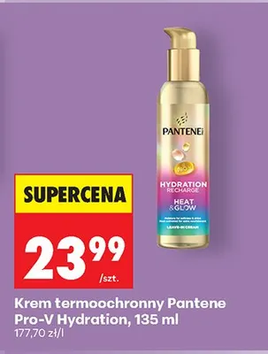 Krem termoochronny Pantene Pro-V Hydration Recharge Heat & Glow promocja w Biedronka