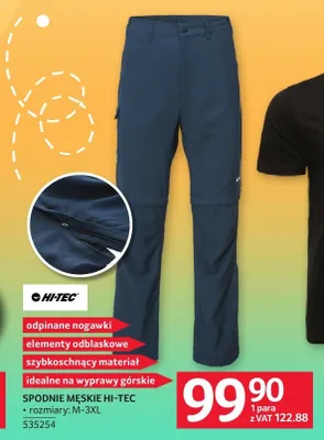 Spodnie męskie Hi-Tec promocja w Selgros