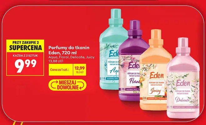 Perfumy do tkanin Eden Aqua promocja w Biedronka