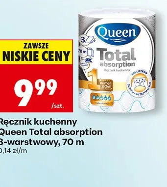 Ręcznik kuchenny Total absorption 3-warstwowy promocja w Biedronka