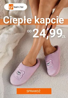 Ciepłe kapcie Born2be promocja w Born2be