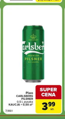Piwo Carlsberg Pilsner promocja w Carrefour Express