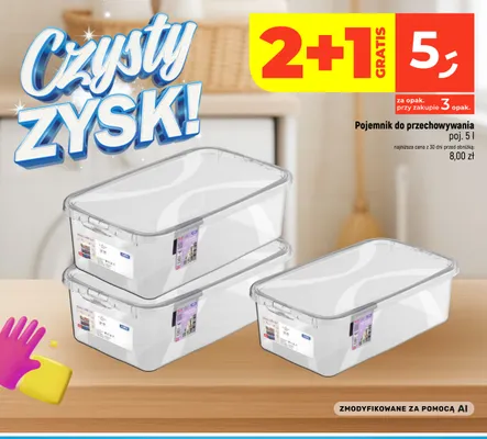 Pojemnik do przechowywania Rotho poj. 5 l promocja w Dealz