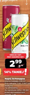 Napój gazowany Schweppes promocja w Netto