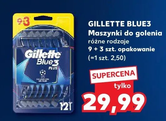Maszynki do golenia Blue3 promocja w Kaufland