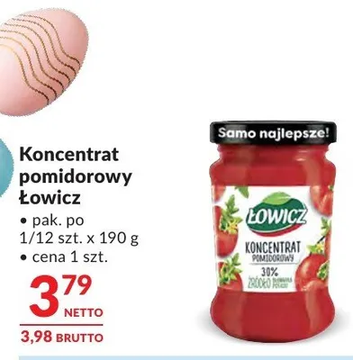Koncentrat pomidorowy Łowicz promocja w Makro