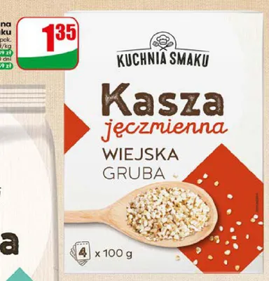 Kasza jęczmienna wiejska gruba Kuchnia Smaku 4-pak promocja w Dino