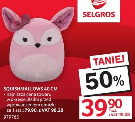 Squishmallows 40 cm promocja w Selgros