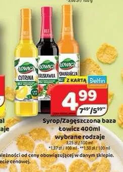 Syrop Łowicz promocja w Delfin