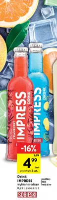 Drink impress wybrane rodzaje promocja w Intermarche