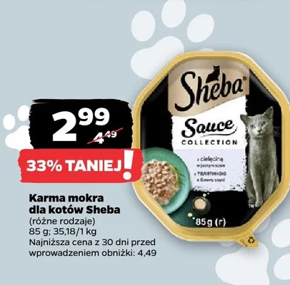 Karma mokra dla kotów Sauce Collection promocja w Netto