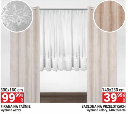 Zasłona na przelotkach promocja w Merkury Market