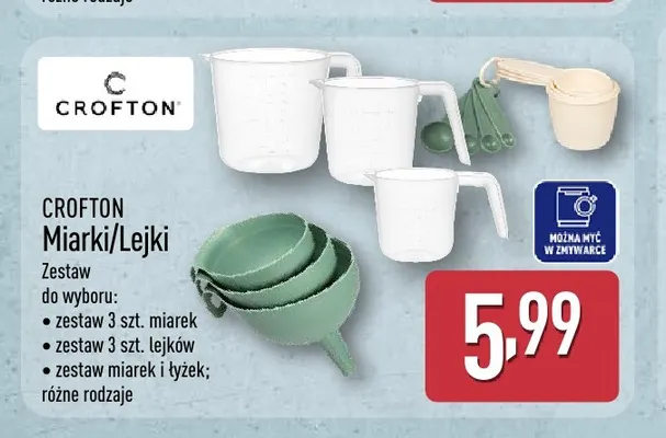 Zestaw 3 szt. lejków Crofton promocja w Aldi