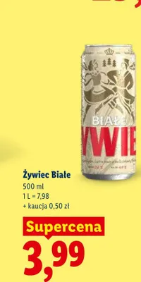 Piwo Żywiec Białe promocja w Lidl