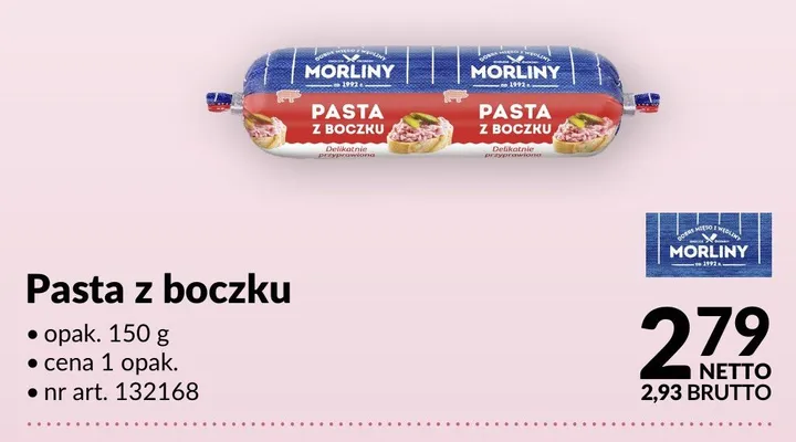 Pasta z boczku Morliny opak. 150g nr art. 132168 promocja w Makro