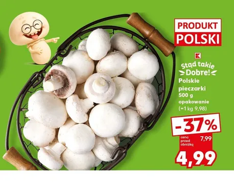 Pieczarki polskie promocja w Kaufland