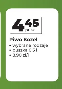 Piwo Kozel promocja w Odido