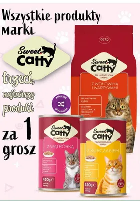 Produkty marki Sweet Catty promocja w Dino