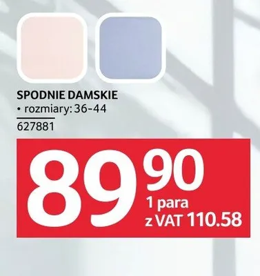 Spodnie damskie rozmiary 36-44 promocja w Selgros