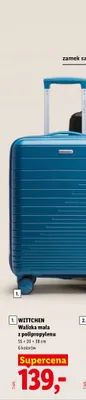 Walizka mała z polipropylenu Wittchen 55x20x38 cm promocja w Lidl