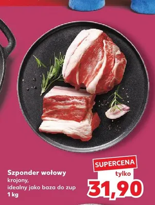 Szponder wołowy krojony promocja w Kaufland