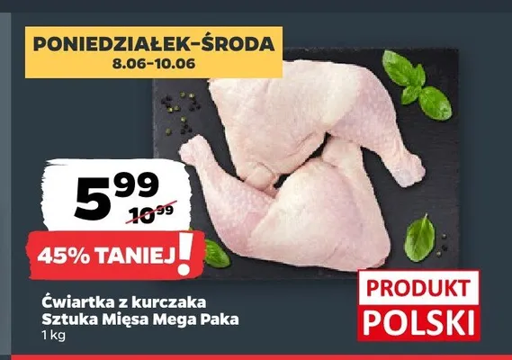 Ćwiartka z kurczaka Sztuka Mięsa Mega Paka promocja w Netto