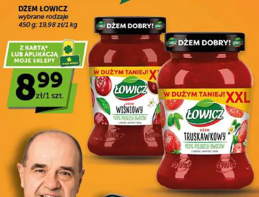 Dżem wiśniowy Łowicz promocja w Euro Sklep