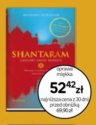 Książka Shantaram Gregory David Roberts oprawa miękka promocja w Empik
