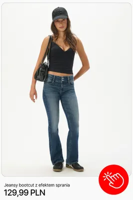 Jeansy bootcut z efektem sprania Cropp promocja w Cropp