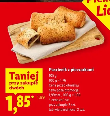 Pasztecik z pieczarkami promocja w Lidl