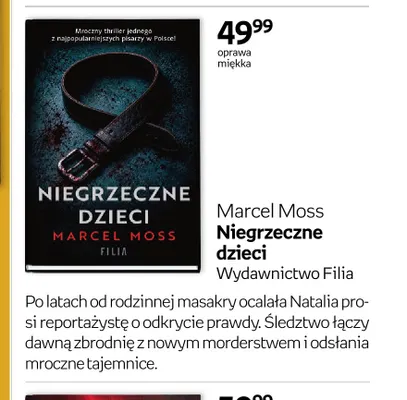 Książka Marcel Moss Niegrzeczne dzieci promocja w Empik